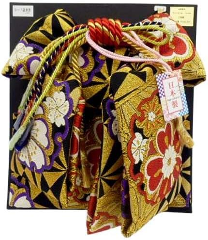 日本製 七五三 7歳 蝶帯 結び帯 女の子 7歳 ハコセコ 筥迫 セット 金