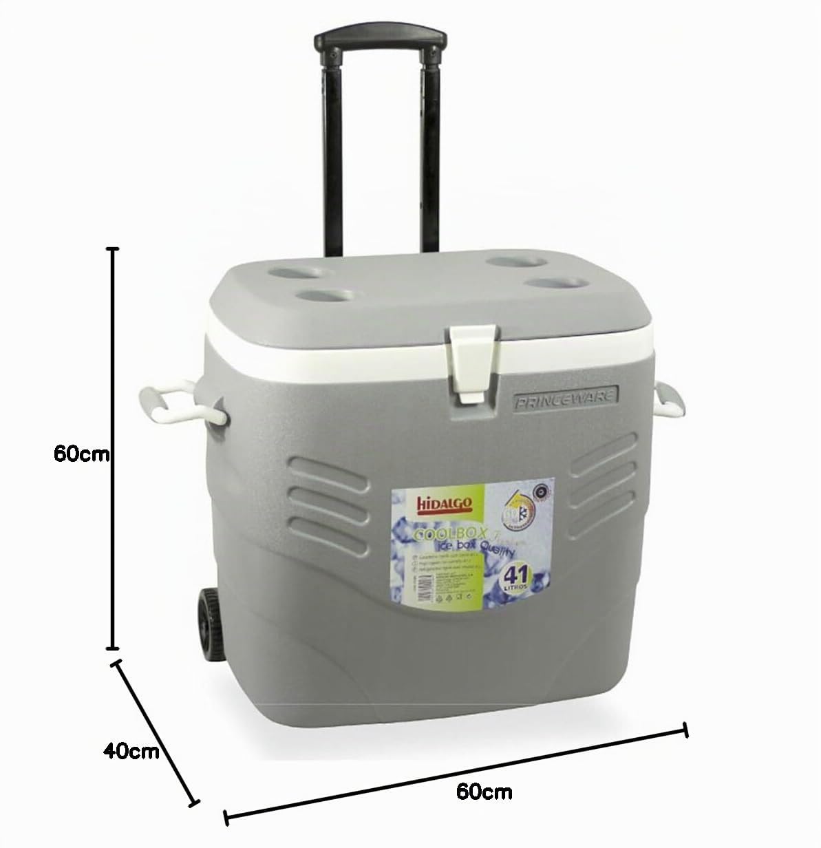 Nevera Portátil Rígida Hidalgo Premium Gris 41 L