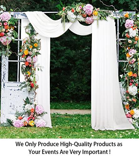 ShinyBeauty Tessuto drappeggiato per arco nuziale