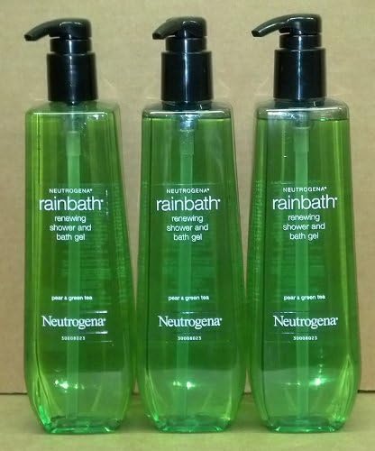 Neutrogena Rainbath Shower and Bath Gel, Pear & Green Tea, 40 Fl Oz (3 Pack)