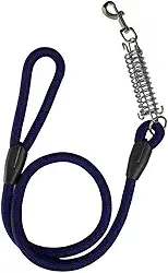 Guia De Passeio Corda Reforçada Com Mola Amortecedor Cães Cachorro Grande Médio Porte Resistente - SHACK (Macho) - Cores sortidas