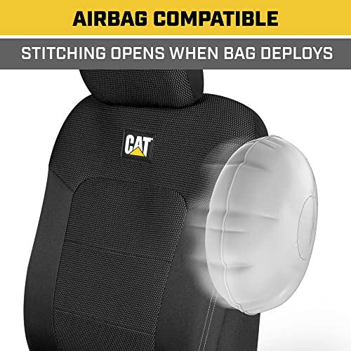Cat® Meshflex Automotive Seat Covers For Cars Trucks And Suvs (Set Of 2) – Black Car Seat Covers For Front Seats, Truck Seat Protectors With Comfortable Mesh Back, Auto Interior Covers #TOP4
