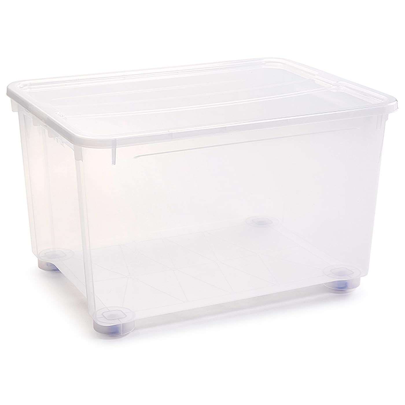 Acan Tradineur Scatola di stoccaggio in plastica da 150 litri per giocattoli, libri, vestiti, coperte No. 19 - 45 x 79 x 59 cm