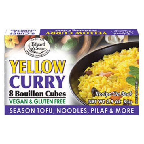 EDWARD & SONS Yellow Curry Bouillon Cubes, 2.9 OZ