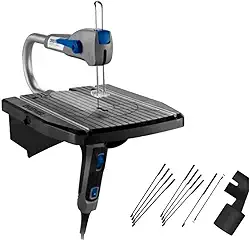 Dremel Moto-Saw Serra Tico-tico de Bancada com 2 Acoplamentos, 10 Acessórios e Maleta 127V