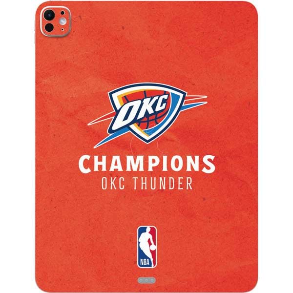 Skinit Decal Tablet Skin Compatible with iPad Pro 13in M4 (2024) - Officially Licensed 2025 NBA Champions Oklahoma City Thunder Design