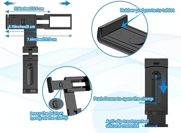 Soporte Universal para Tablet de Viaje, Giratorio 360°, para Avión miniatura 4