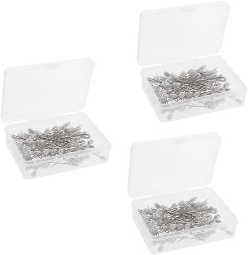 COHEALI 300 piezas de alfileres de flores artificiales ramillete blanco accesorios de boda decoraciones de boda para ceremonia perla, alfiler de