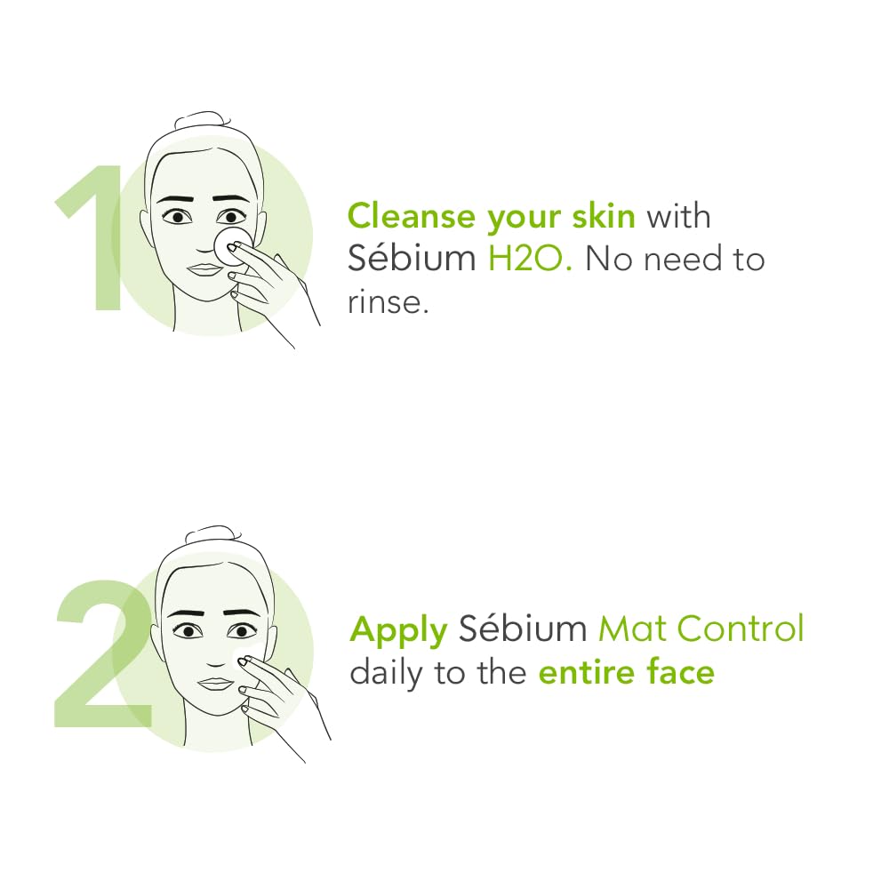 BIODERMA Sébium H2O - Acqua Micellare Dermatologica - Deterge, Strucca e Purifica - Limita la Secrezione di Sebo - Pelle da Mista a Grassa - Prescritta da Dermatologi - Flacone da 500 ml