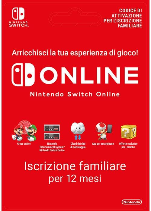 NINTENDO Abbonamento Family 12 MESI Switch Online
