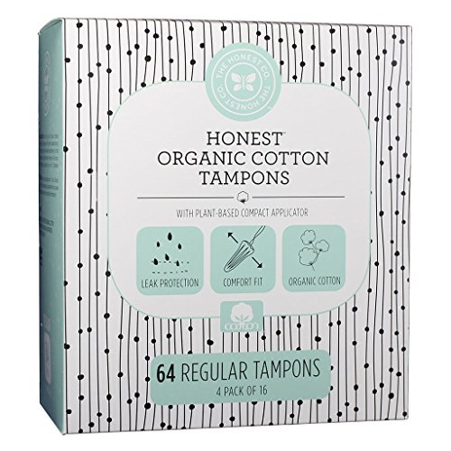 The Honest Company Organic Cotton Regular Tampons (64 count) - //coolthings.us