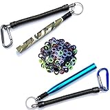 JIGITY - 2 Pack Wacky Rig Tool Plus 220 O Rings Multicolored | Blue and Camouflage Tools for Senkos...