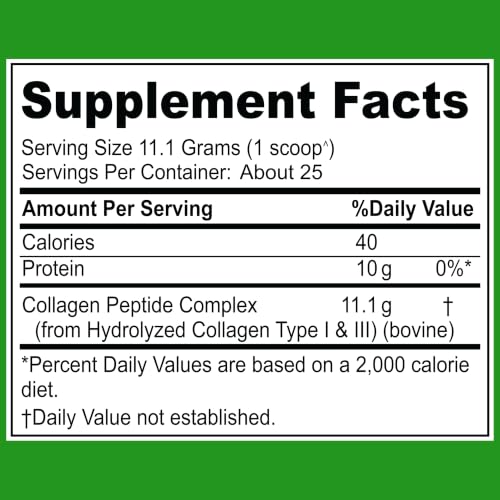 Image of Halal Collagen Peptides Powder Grass Fed & Pasture Raised, 10oz Pouch - 25 Servings. Keto-Friendly & Non-GMO. Gluten-Free Hydrolyzed Collagen for Women & Men. Hair, Skin, & Nails Support, Unflavored.