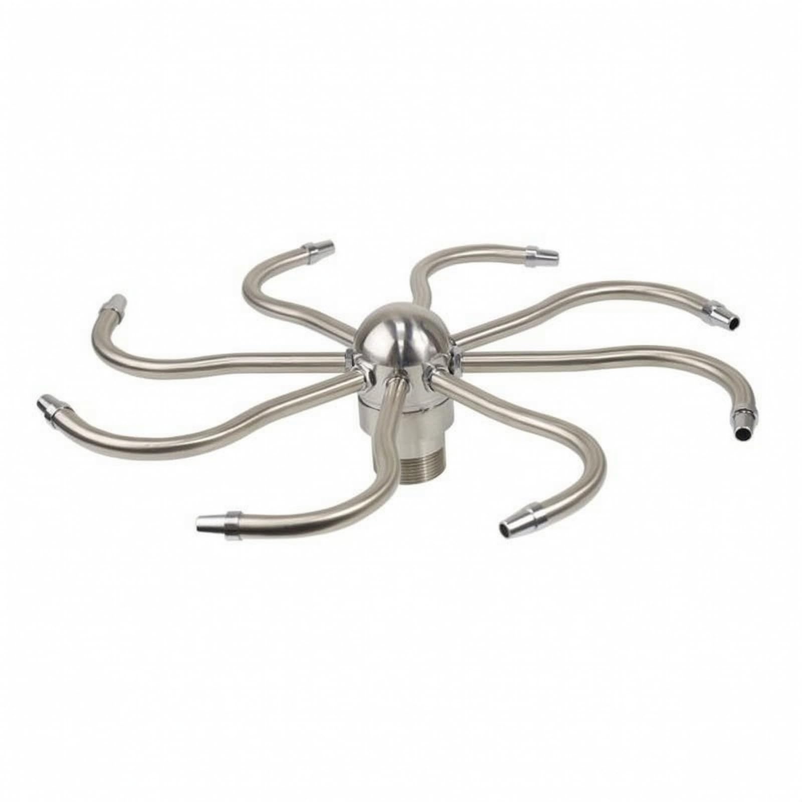 Colcolo Giratoria para Fuente Fuente Difusor Rociador Aspersor de Agua con Mecanismo de Rueda Hidráulica y Patrón de Rocío Circular en Acero Inoxidable, 1.5 Pulgadas, Rosca Externa, Acero Inoxidable
