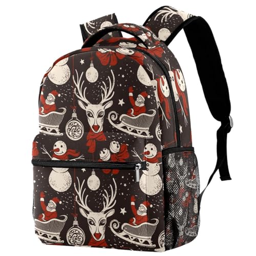 Sac de voyage décontracté imprimé de Noël pour escapades de week-end en famille