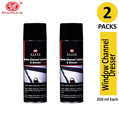 UE Elite Window Channel Lubricants & Dresser - Non-staining & Long-lasting Dresser Spray between the Rubber Beadings & Glasses-Smooth & Protect your Window, Door, Hardware Functions, 250ML (PACK OF 2)