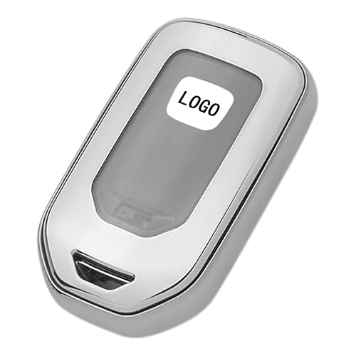 Miniatura 2 de TANGSEN Funda para llavero inteligente de poliuretano termoplástico plateado compatible con Honda Accord Hybrid CROSSTOUR CR-V CR-Z FIT HR-V ODYSSEY