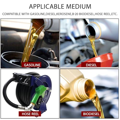 Image of Suction Hose 1 Inch ID Clear PVC Hose Kit, 6.5ft 304 Stainless Steel Wire Reinforced Tubing with NPT Adapter, Clamps & Tape for Fuel Oil Water Suction Discharge