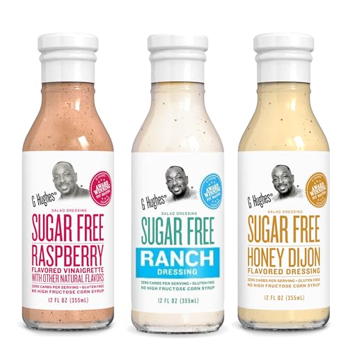 G Hughes Salad Dressing Variety Pack - Sugar Free Ranch Dressing,...