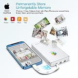 iDiskk 2TB (2000GB) Zewnętrzny dysk twardy iPhone z łącznikiem lightning, certyfikat MFi 3 w 1 wbudowany kabel*3 Przenośny dysk twardy, dysk twardy USB-C dla najnowszych iPhone/iPad/Mac/PC i urządzeń
