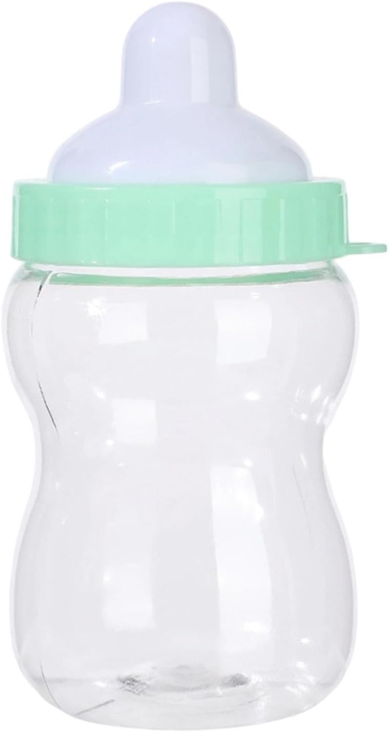 Candy Jar Shaped Cookie Container Bottle Piggy Bank Snack Storage PP Material Suitable for Favor Boys Girls Gift, Light Green