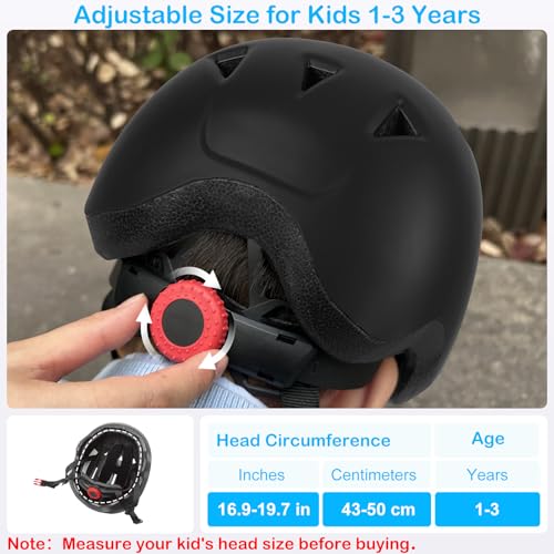 Image of Toddler Helmet, Baby Infant Kids Bike Helmet for Kids Age 1-3 /2-4 /3-5 /5-8 Adjustable Toddler Bike Helmets for Boys Girls for Scooter Skateboard Cycling