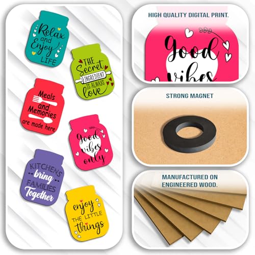 Image of Sehaz Artworks Fridge Magnets Refrigerator Stylish | Fridge Decoration Items | Fridge Stickers Refrigerator | Fridge Magnets Set | Refrigerator Sticker -FM-6-008
