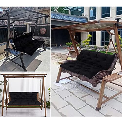 Cuscoy Patio Swing Cushion Outdoor Swing Cushions Waterproof Cover 2/3 Seater Waterproof Non Slip Bench Cushion For Porch Patio Swing,Reda-59X40In #TOP1