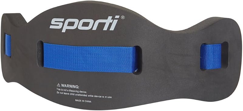 Sporti Adult Unisex Swim Float Jog Belt for Water Fitness Exercises | Adjustable Strap, Quick-release Buckle, Closed-cell Foam, Chlorine-resistant, Contoured Design, Dry Quickly, Swimming Trainer