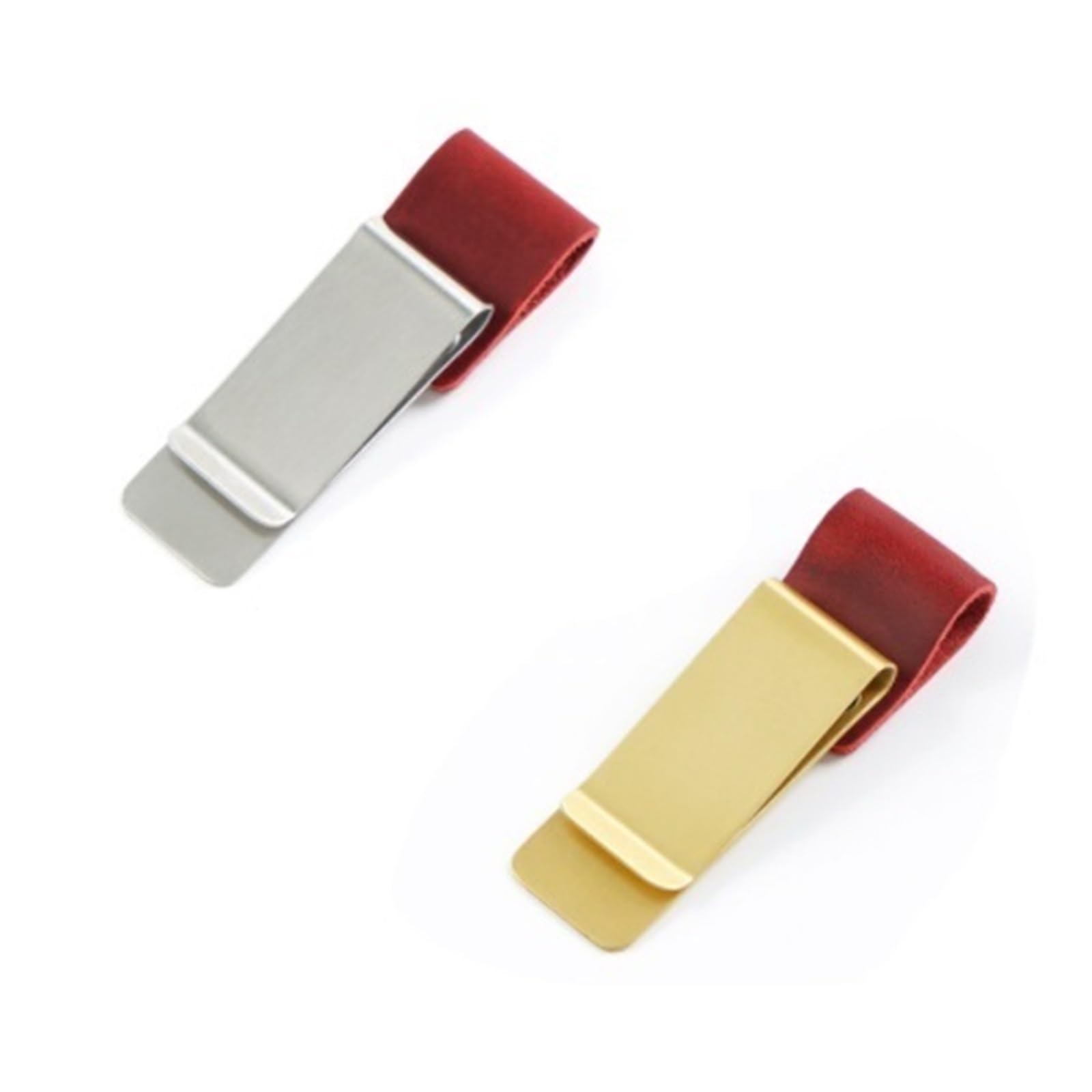 Mlyvax Leather Pen Holder Clip for Traveler Notebook Journals, Brass Bookmark Clips Book Pages Divider for School Stationery(16pcs,Brass)
