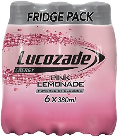 Lucozade Energy Pink Lemonade 6X380ml
