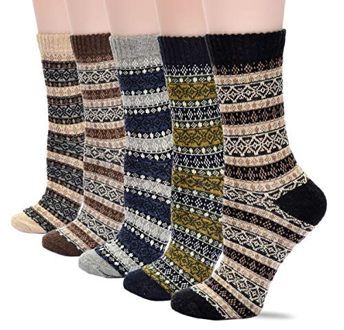 Image of Womens Wool Knit Winter Socks