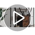 DWVO 6-Tier Bookshelf, Etagere Bookcase w/2 Drawers & 12 Open Shelf, Wood and Metal Book Shelf Storage Organizer, Industrial Display Shelf Unit for Study Living Room Bedroom Home Office, Rustic Brown