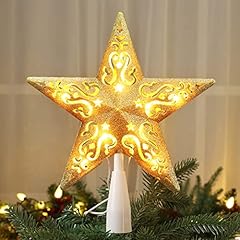 Gold Glittered Hollow Out Star
