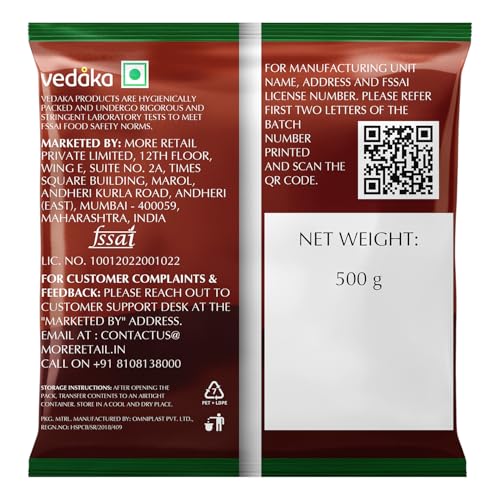 Image of Amazon Brand - Vedaka Unpolished Red Rajma | 500 G | Premium Red Rajma (Pack of 3)