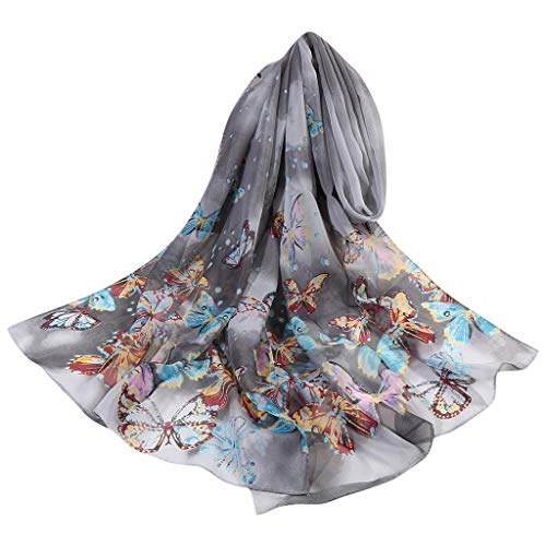 MRXFN Écharpes pour Femmes Simulation Foulards Long Wrap Fleur Doux Impression Femmes Écharpe Soie 160 * 50 cm Châle Écharpe Écharpes for Femmes Hiver Froid (Color : Black, Size : One Size) Cover