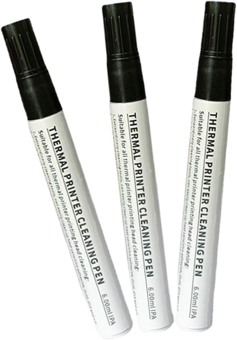 3Pcs Thermal Printer Cleaning Pen Repair Pens for Print Head Thermal Printer