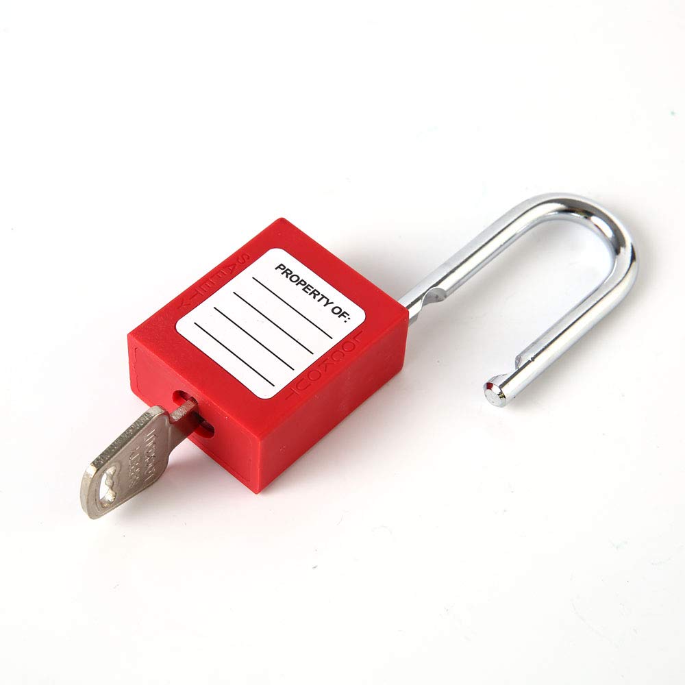 Cavo Bloccaggio Tagout Rosso Regolabile - Per Serrature LOTO, Antiruggine, 180cm - Foto 7
