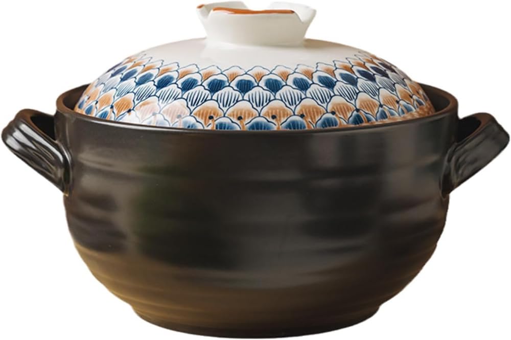Ceramiczny garnek do gulaszu garnek do zupy garnek gliniany garnek gliniany garnek ceramiczny naczynia kuchenne z pokrywką do gulaszu parowego artykuły świąteczne