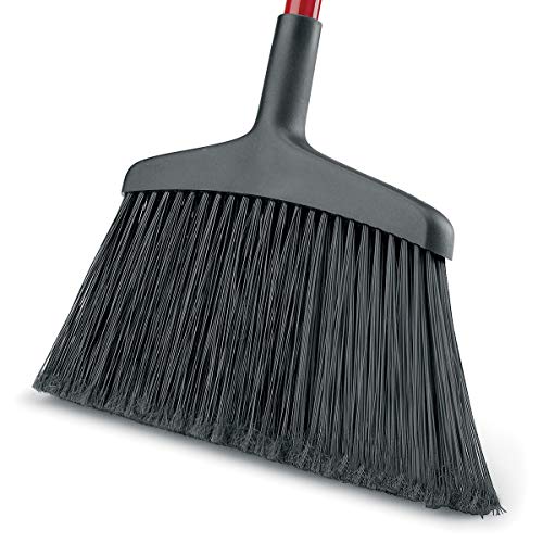 Libman Commercial 997 Wide Commercial Angle Broom, 55" Length, 15" Width, Black/Red (Pack Of 6) #TOP4