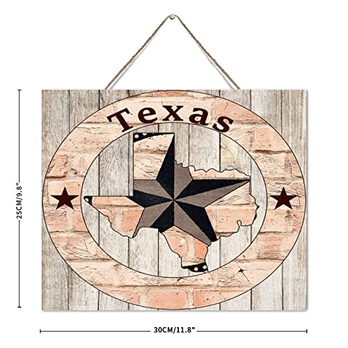 Plaque murale bois Texas Lone Star décoration table bureau extérieur - 3