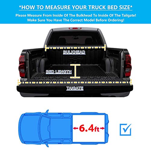 Mamoru Soft Roll-Up Tonneau Cover Compatible For 2002-2018 Dodge Ram 1500 2500 3500 6.4Ft Truck Bed Cover | 2019-2022 Ram 1500 6.4Ft Classic Body Only | Without Rambox #TOP1