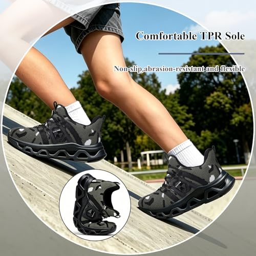 Image of VITUOFLY Boys Girls Sneakers Kids Mesh Lightweight Running Tennis Shoes
