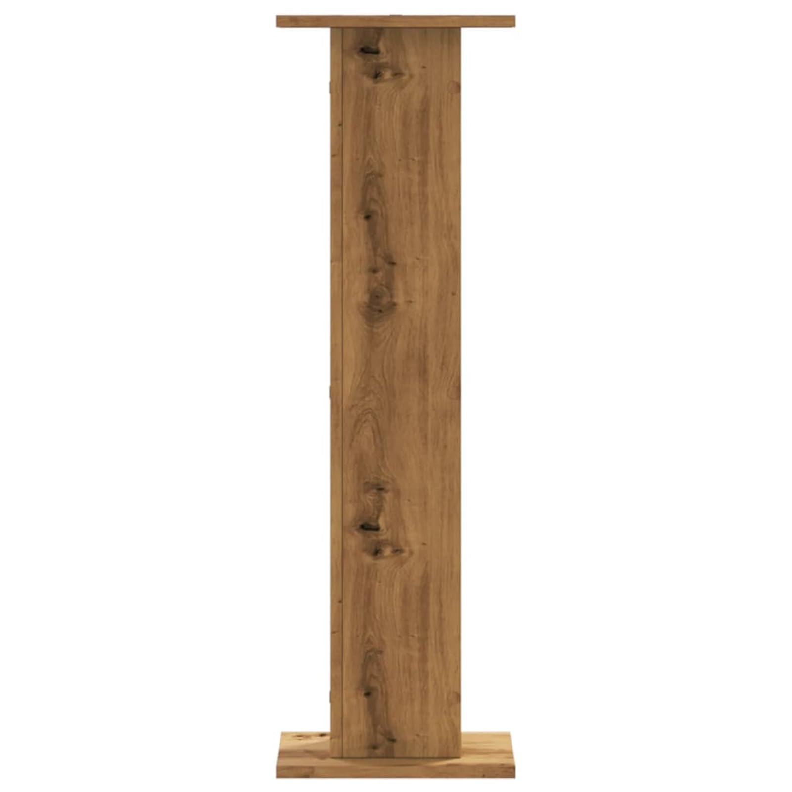 Gecheer Supporti per Altoparlanti, Stabili e Antivibrazione con Design Cavo per Riempimento di Sabbia 30x30x95 cm in Legno Multistrato Rovere for Sistemi Audio Domestici e Studio