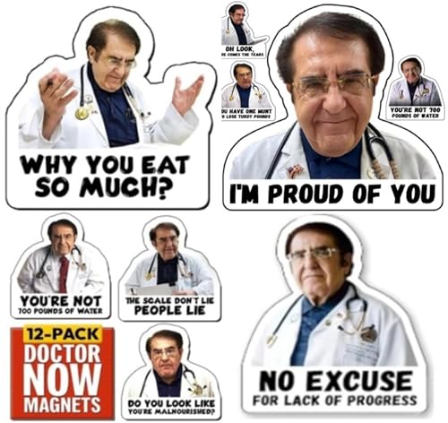 Pack of 12, Dr Now Magnets Fridge, Dr. Nowzaradan Fridge Magnet - 3