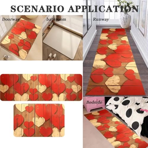 Alfombras de cocina de 2 piezas antideslizantes de 80x240cm 3