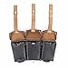 Ultimate Arms Gear 2 Pack of Mauser Karabiner K98 K-98 98K K98K Rifle WWII Reproduction German Black Leather Strap Triple Ammo Ammunition Cartridge Rounds Stripper Clips Pouch Belt Attachment