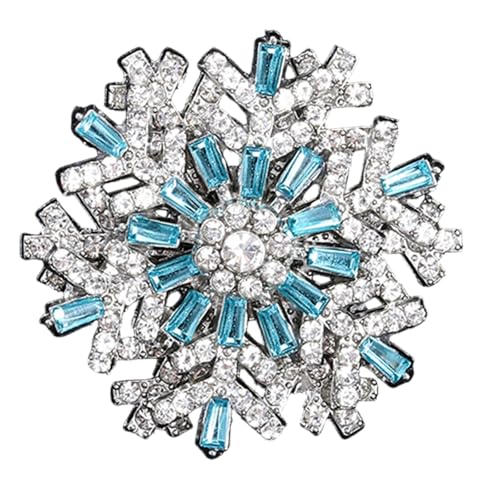 Sturdy Alloy Snowflake Brooch Featuring Rotating Design Ideal for Everyday Wear and Special Celebrations Alloy Brooch