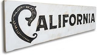 Large California Carved Sign (Available in 3 Sizes) Rough Cut Wood Lumber gift