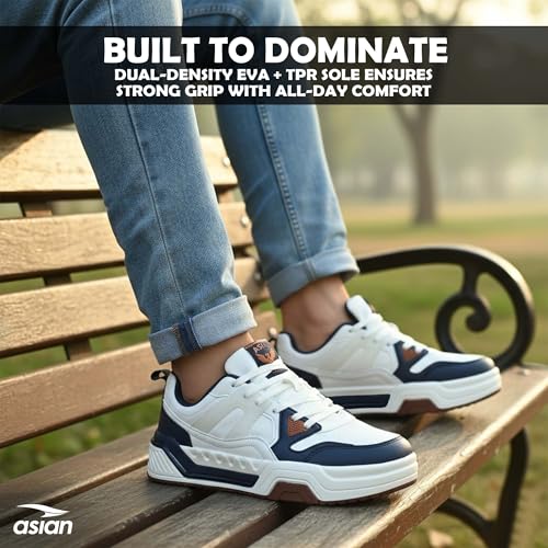 Image of ASIAN Mojo-01 Men's Casual Sneakers | Lightweight, Trendy Sports Shoes | Ideal, Walking, Running, Gym & Travel